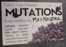 postcard art exhibition invitation MAX NEUTRA Cave Gallery Venice CA picture
