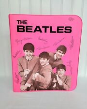 1960s The Beatles Hot Pink 3 Ring Binder “Smoking Paul” picture