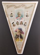 Vintage 1880's Duke Sons Tobacco Cards Cardboard Store Banner (Has Some Damage) picture
