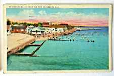 Vintage Postcard 1935 View From The Pier, Keansburg Beach, New Jersey picture