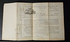1854 Copy of 1794 Land Warrant Commonwealth of Pennsylvania William Caldell  picture