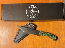 Toor Knives Tanto - Black KG Gunkote Finished Blade / CPM-S35VN / Phosphor Green picture
