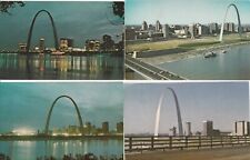(4) St. Louis Cardinals Baseball Busch Memorial Stadium Partial View Postcards picture