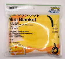 Pokemon Sleep Mini Blanket Pikachu Life-Size Blanket Family Mart  Limited Japan picture