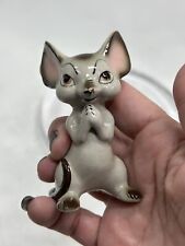 Vintage Anthropomorphic Praying Mouse Mice Sitting Porcelain Figurine Japan picture