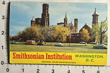 Vintage Souvenir Postcard Folder Smithsonian Institute 1955 Washington DC picture