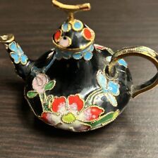 Vintage Mini Ornate Chinese Cloisonne Teapot picture