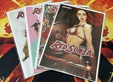 RED SONJA #1 2 3 NM | FRISON LEE MIDDLETON + COLLAGE COVERS | DYNAMITE 2023 picture