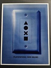 Playstation 2 PS2 Console System Now Online 2002 Promo Ad Art Print Wall Poster picture