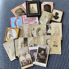 Lot Of Assorted Antique Photos-CDV’s-Tintypes-Lot B picture