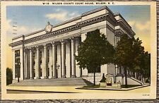 Vtg Postcard Wilson County Courthouse NC Asheville Company Retro Posted picture