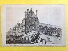 cpa engraving paper vergé OLD PARIS Le PONT ROYAL et les TUILERIES circa 1810 picture