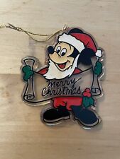 Vintage Rare Walt Disney Company Mickey Mouse Plastic Christmas Ornament picture