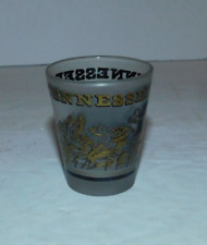 NEAT VINTAGE SOUVENIR FROSTED SHOT GLASS FROM TENNESSEE picture