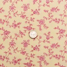 Braemore Flower & Vine Toile Cotton Twill Fabric | 2-Piece | 6.37 yds x 58 in. picture