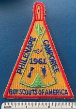 Vintage 1961 PHILADELPHIA COUNCIL Philenape Camporee Boy Scout PATCH BSA Camp picture