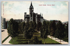Original Old Vintage Antique Postcard Court House Building Helena Montana 1910 picture