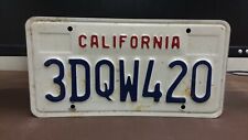 NICE 1990s California 420 Weed Pot  License Plate Tag NICE picture