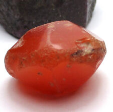 RARE AMAZING LARGE WELL WORN ANCIENT BANDED BICONE CARNELIAN AGATE BEAD15mmx22mm picture