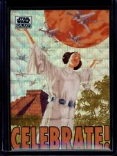 2021 Topps Chrome Star Wars Galaxy 50 Rebellion:Celebrate Wave Refractor /99 picture