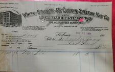 Antique  Ephemera Letterhead Billhead WHITE BRANCH McCONKIN SHELTON HAT CO 1904 picture
