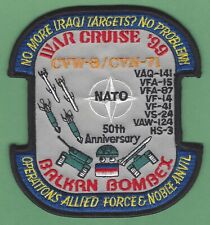 CVN-71 CVW-8 USS THEODORE ROOSEVELT OPERATION ALLIED FORCE WAR CRUISE 99 PATCH picture