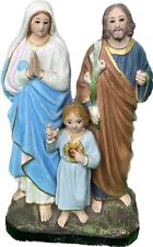 Vintage 8” Holy Family Ceramic Religious Statue 40s 50s Joseph Mary￼ picture