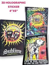Sublime Rock Band 3D Lenticular Motion Sticker Decal Holographic Peeker Design picture