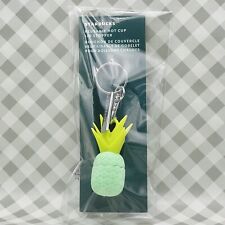 Starbucks Keychain Reusable Hot Cup Lip Stopper Pineapple Summer 2024 ••NEW••🎁 picture