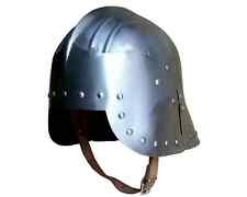 18GA Mild Steel Medieval German Helmet Knight Wearable Armor Helmet picture