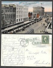 1916 Ohio Postcard - Akron - West Side of Main Street Scene - Looking North  picture