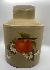 Early 1900s Stoneware Pottery Canning Crock Jar Jug Glazed Ceramic Interior Art picture