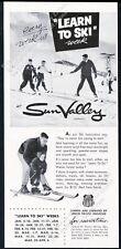 1958 Sun Valley ski area skiing skier ski lessons photo vintage print ad picture