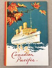 RARE: Vintage Menu of the Canadian Pacific CPOS, July 14, 1938 - Very Good picture
