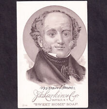 1885 H603 J.D. Larkin & Co Sweet Home Soap President Martin Van Buren Trade Card picture