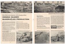 1957 Clark Equipment Co. 2 Separate Pg. Ad: May Sand & Gravel Co. Fort Wayne, IN picture