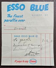 1958 Esso Blue Invoice from R. V. Avery Ltd picture