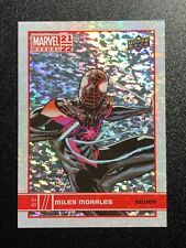 2021-2022 Upper Deck Marvel Annual 🔥 MILES MORALES SILVER SPARKLE PARALLEL🔥 picture