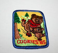 100 Vintage 1985 Girl Scouts Bears Cloth Patch Cookies Sale NOS New Sealed picture