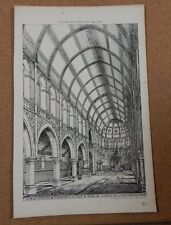 Antique Architects Print Church Camberwell Road London Building News 1876 picture