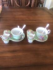 Vintage SORELLE Set Of 2 Fine Porcelain Tea Sets For One Complete picture