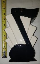 Vintage 1980’s San Francisco Clay Art Ceramic Musical Note Vase 8” picture