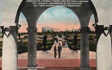 Vintage Postcard 1916 Garden & Citrus Orchard Isthmus Amusements San Diego Calif picture