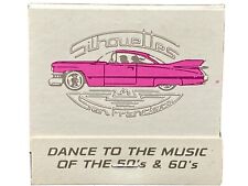  SILHOUETTES SAN FRANCISCO Full  Vintage Matchbook Advertising PINK CADILLAC  picture