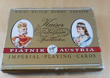 Vintage Piatnik Austria Imperial Playing Cards Kaiser Spielkarten 2 Deck picture