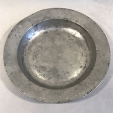 PV04851 Antique 18th Century London Pewter Wide Rimmed Bowl picture