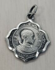 Vintage MEDAL PENDANT POPE PIVS XII PONT MAX Signed Made in Italy Rare Find picture