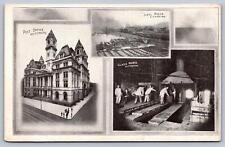 C1908 PC PENNSYLVANIA GLASS WORKS STEEL MILLS POST OFFICE views PITTSBURGH picture