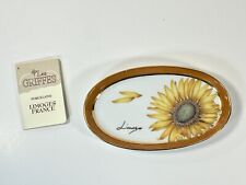 Vintage Limoges Porcelain Dish - Mini Sunflower Decor w Orig. Box - France picture