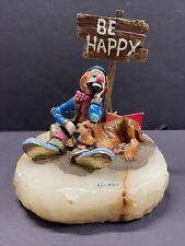 Ron Lee Collection BE HAPPY CLOWN w/Dog Figurine 7.5”T LE picture
